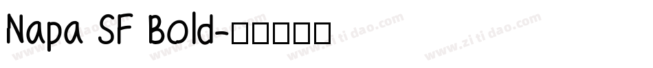 Napa SF Bold字体转换